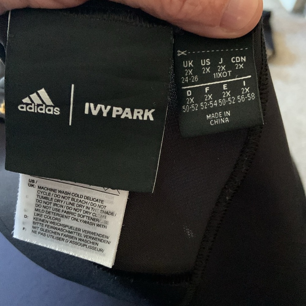 Ivy Park Beyoncé Adidas black gold sports bra 2X AND athletic shorts 3X DRIP 2.2 - Picture 13 of 16